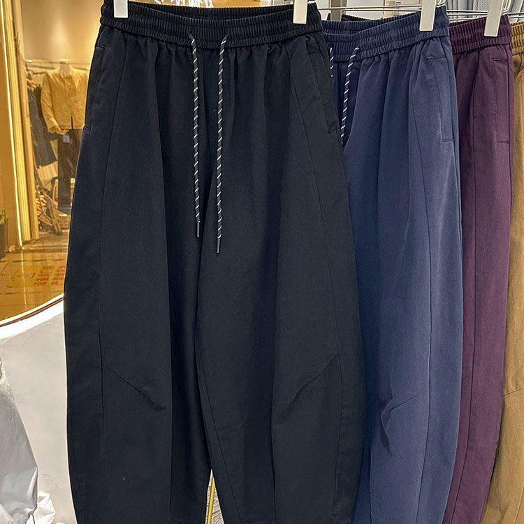 Plus Size High Waist Slimming Wide Leg Drawstring Pants for Women - Spring Casual Loose Fit (2XL-300 Jin)
