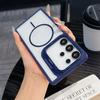 Camera Stand Clear Hard Armor Case for Samsung Galaxy S25 S24 S23 Ultra Plus For Magsafe Wireless Charging Acrylic Cover Funda