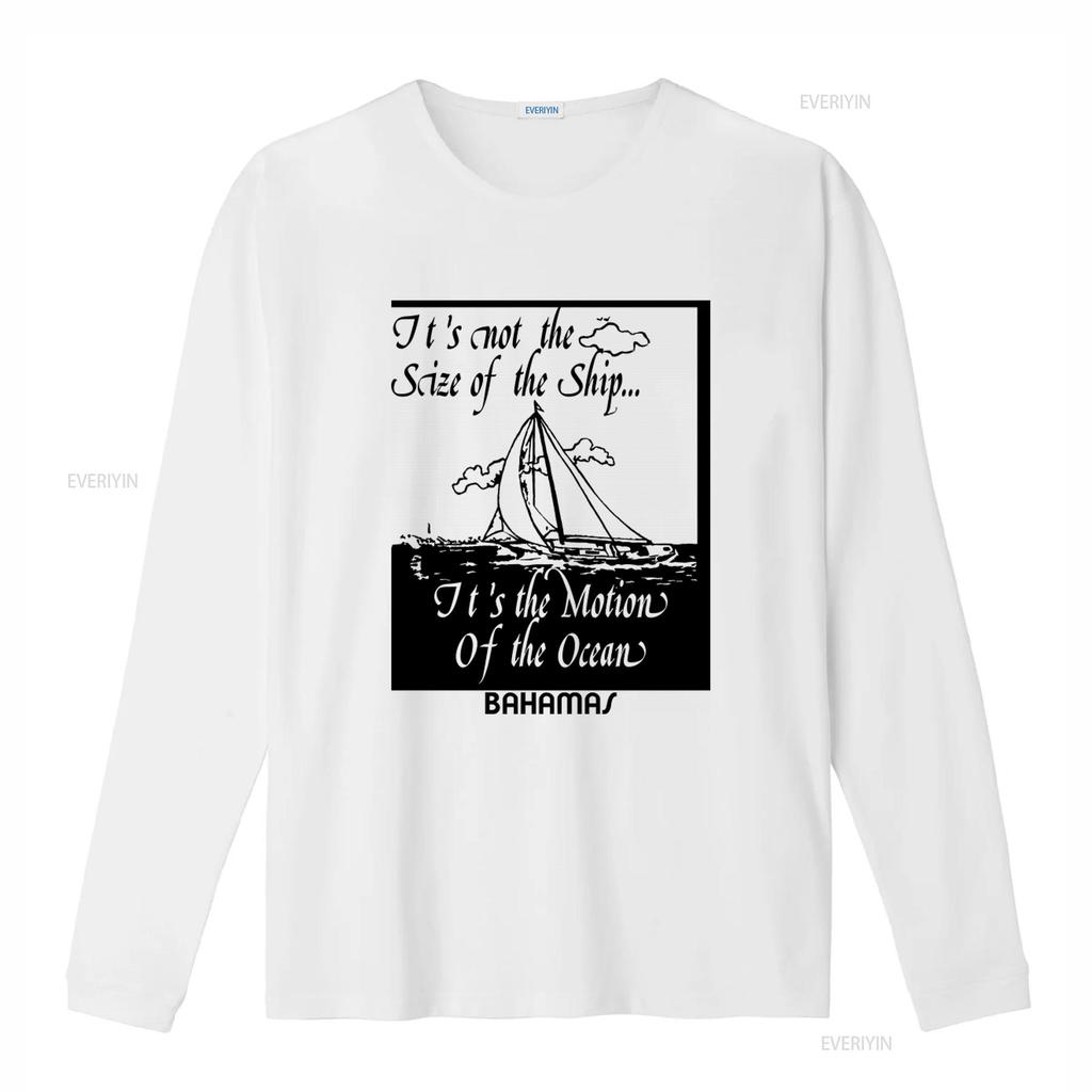 Vintage Its Not The Size Of Ship T Shirt Motion Ocean Large Print vintage Washed Comfortable fashion Soft Unisex Stylish