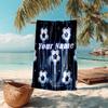 1PC Custom Name Soccer Stars Beach Towel Highly Absorbent And Sand-Resistant Towel for Swimming, Pool, Yoga, And Travel Lightweight