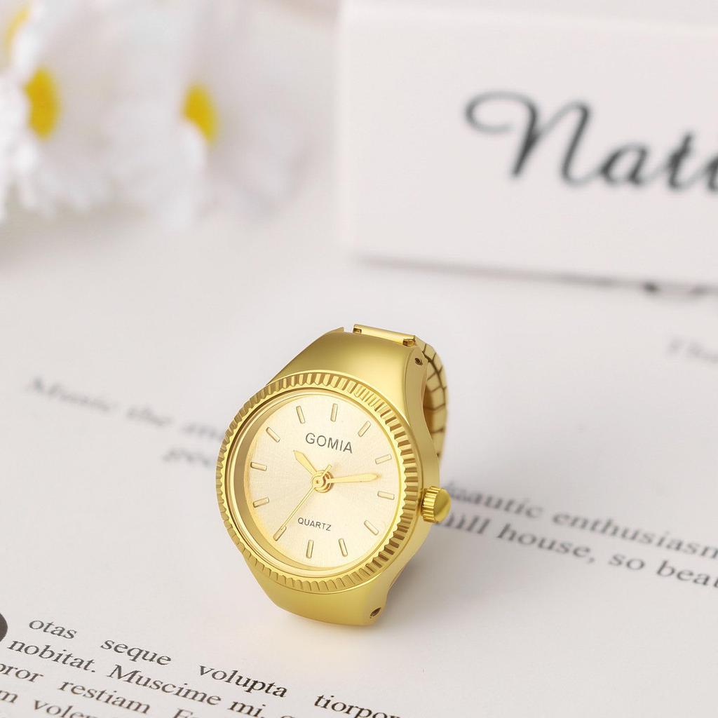 Ring Watch Women's Cute Stylish Stainless Steel Ring Free Size Quartz Fashion Accessory - Birthday Christmas Valentine's Day Gift