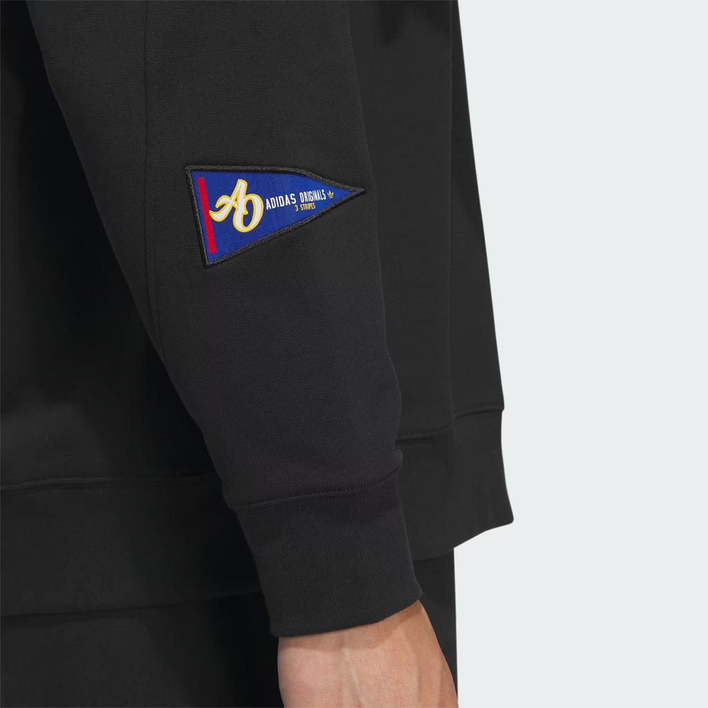 Adidas Originals Sweatshirts Men's Black Crew Neck Moderate Regular IZ1520