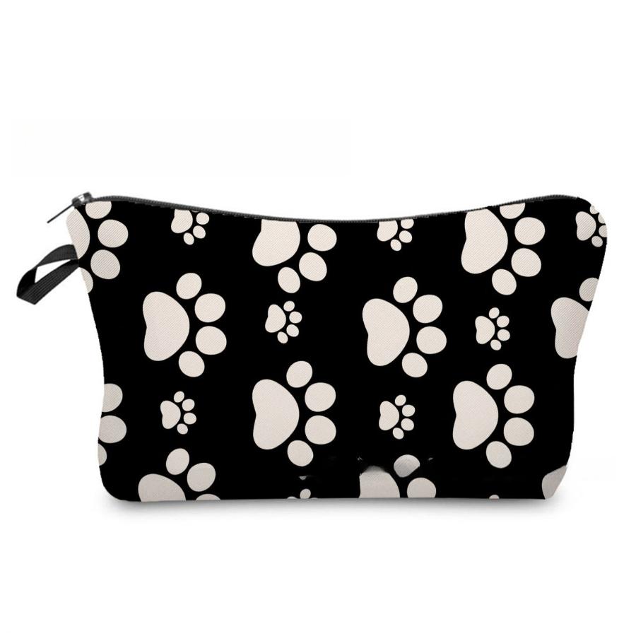 Women Cat Print Cosmetic Bag Toiletries Organize Travel Storage Case 6970 KTB