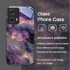 Luxury Pink Purple Marble Pattern Tempered Glass Phone Case for Motorola Moto Edge 50 Fusion 40 Neo 30 Pro G85 G84 G55 5G Covers