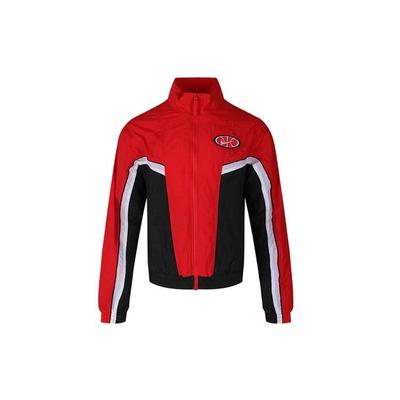 Woven Basketball Fitted Jacket Men Jackets Red Black AV9756-657