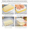 Rectangular Butter Dish with Cutter Temperature Resistant Cuttable Design Butter Container Kitchen Storage Container with Lid