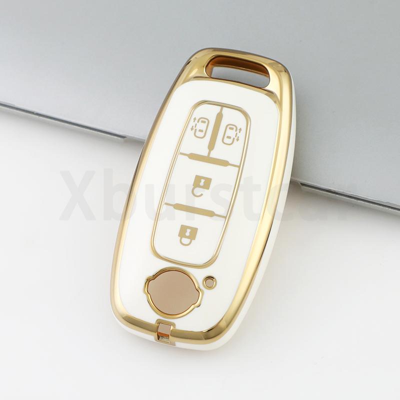 4 Buttons TPU Key Case Holder Cover For Nissan Kicks X Trail T33 Ariya Altima Rogue Juke Qashqai J12 Bluebird Sylphy Accessories