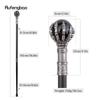 Black Glass Ball Steampunk Walking Cane Fashion Decorative Walking Stick Gentleman Luxury Crosier Knob Walking Stick 93cm