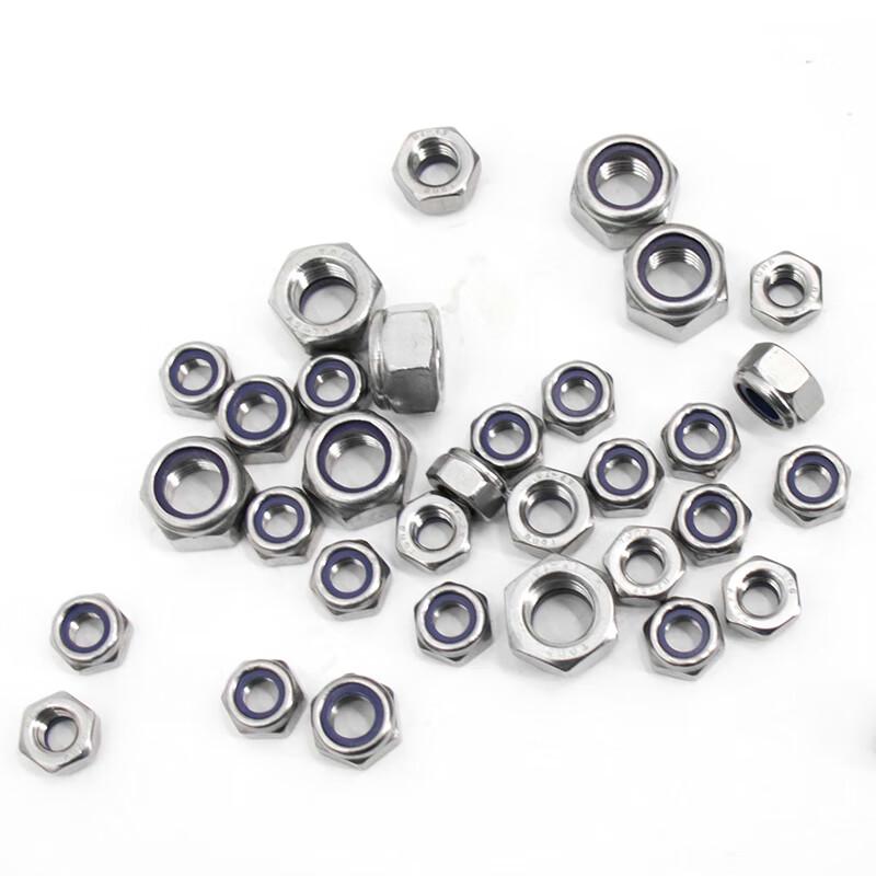 Bingyu BY-468 304 Stainless Steel Nylon Insert Lock Nuts