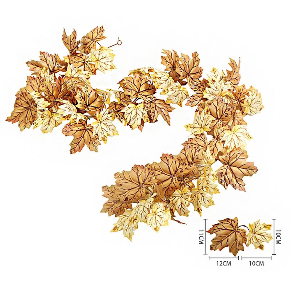 Autumn Artificial Mapple Leaves Garland Multicolor Fall Leaves Vine Festival Ornament
