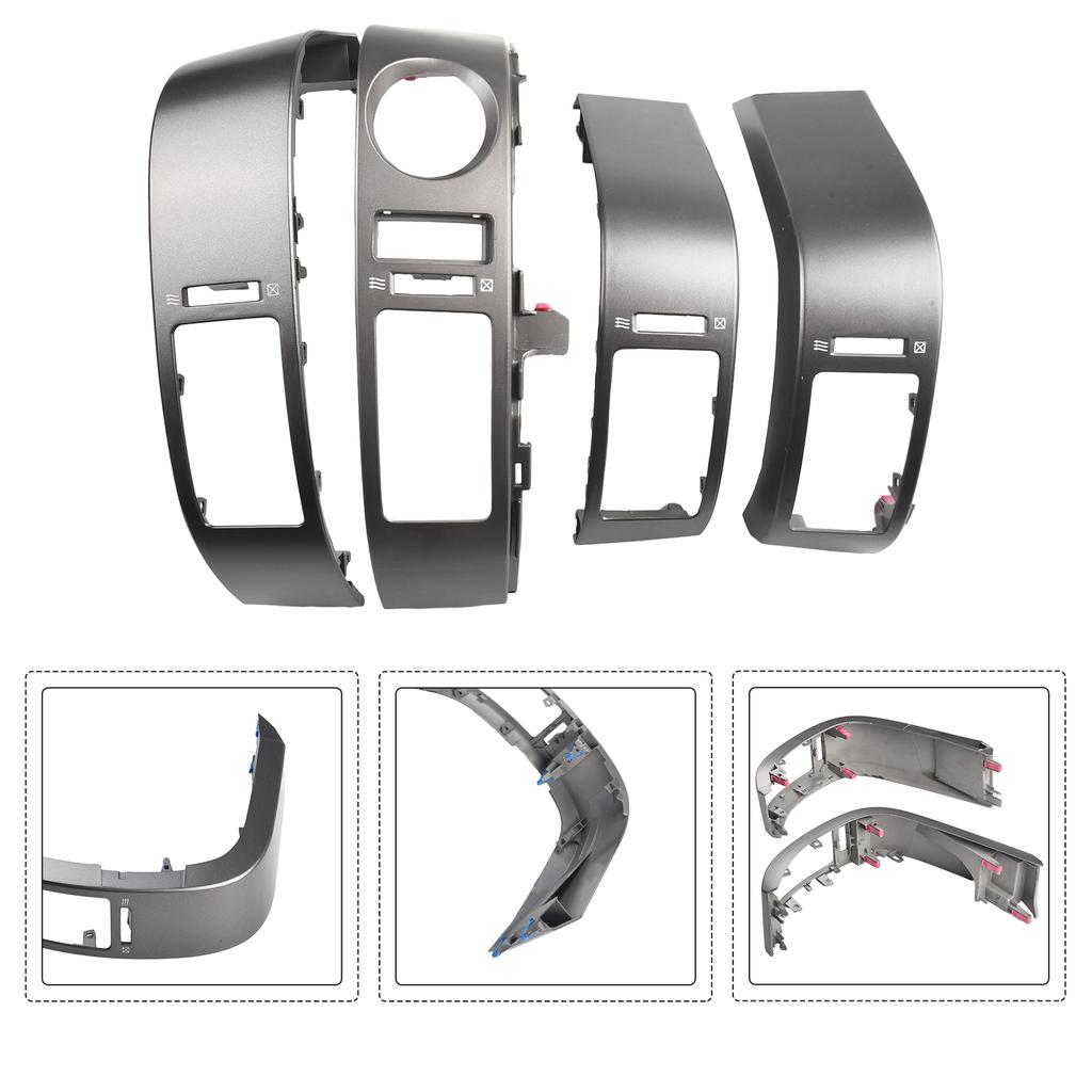 4pcs/set Center Inner A/C Dash Air Vent Cover Trim ABS Plastic For Toyota For Prius 2004-2005 55670-47060 Car Accessories