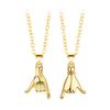 2 Pcs Couple Matching Necklace Set Pinky Promise Matching Necklaces Best Friends Matching Necklace Valentines Day Anniversaries Gift