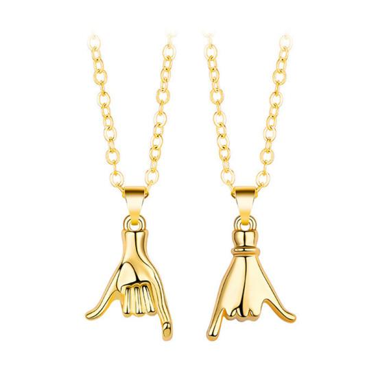 2 Pcs Couple Matching Necklace Set Pinky Promise Matching Necklaces Best Friends Matching Necklace Valentines Day Anniversaries Gift