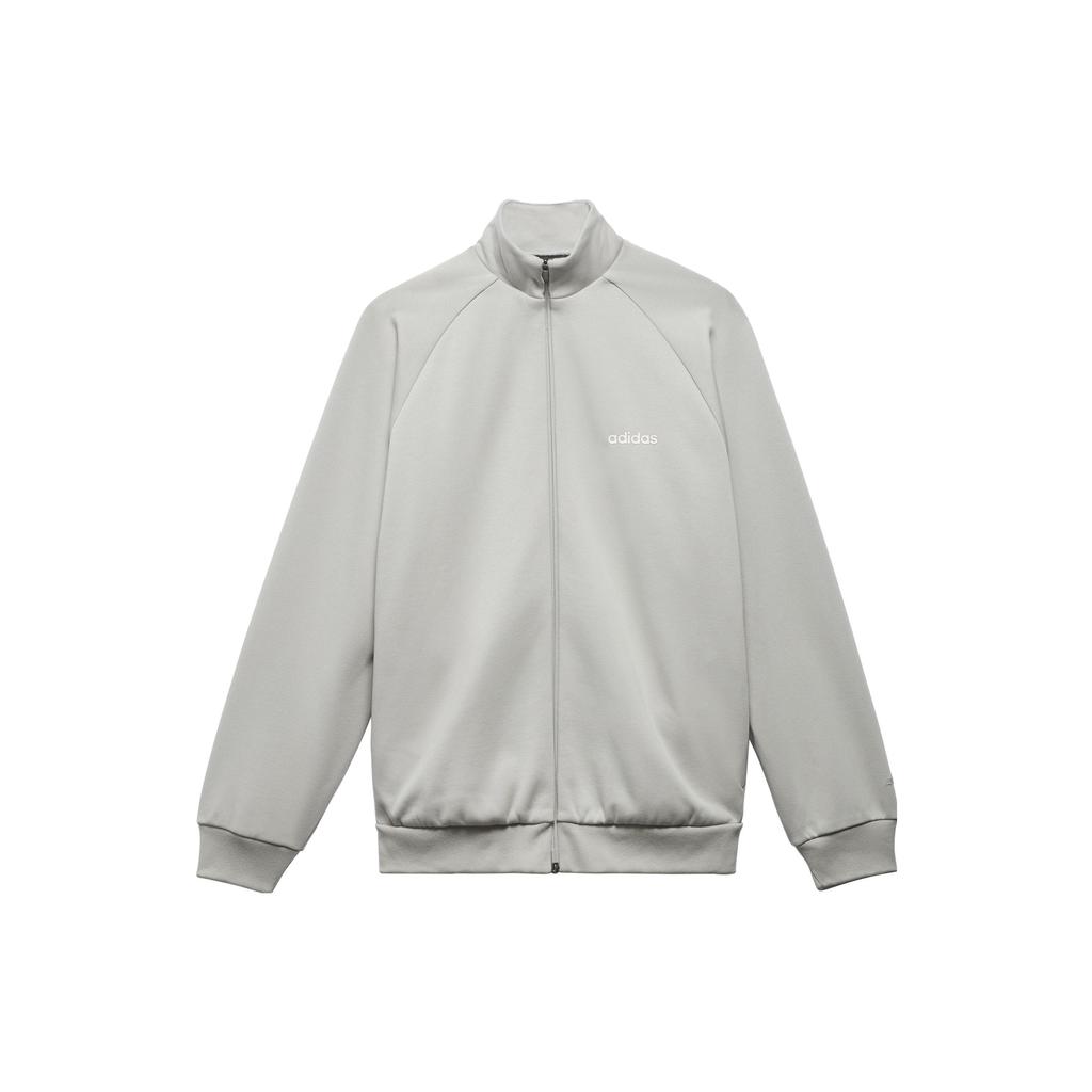 adidas Originals Basketball Chapter 1 Solid Logo Print Sports Jacket Unisex Jacket Gray HN9269