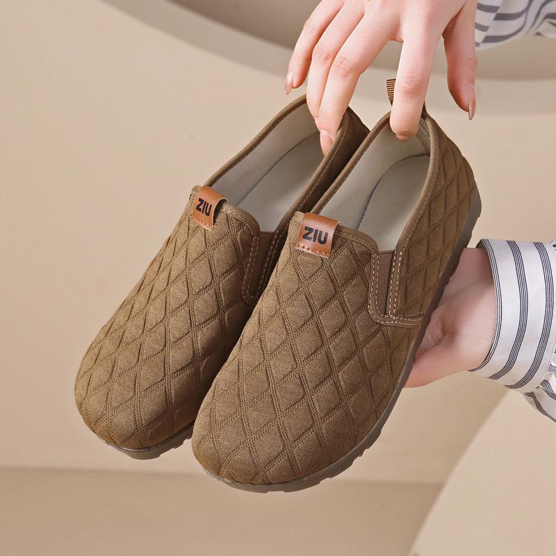 

Женская обувь матерчатая обувь ****** новая дышащая подошва дерьмо удобная однопедальная повседневная обувь для ходьбы на плоской подошве старая ******* матерчатая обувь женская 36