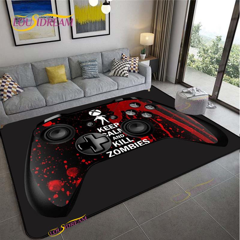 Anime Gamer Game Controller Rug Kids Play Carpet Living Room Bedroom Door Non-slip Mat Photography Props Birthday Gift Alfombra