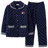 New Autumn Winter Ladies Pajamas Cotton Padded Warm Loungewear Cotton Three-layer Plus Sleepwear Large Size Homewear Suit