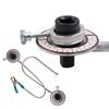 1/2 Inch Wrench Drive Torque Angle Gauge, 2-in-1 Pointer Type Dial with Magnetic Clip, 360° Adjustable Scale Measuring Tool