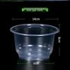 Transparent Thickened Disposable Plastic Bowl - Round, No Lid, Heat-Resistant for Home and Commercial Use