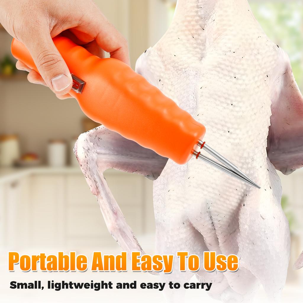 Electric Poultry Plucker Handheld Electric Hair Removal Tool With Tapered Head Waterproof Feather Plucking Machine for Chicken