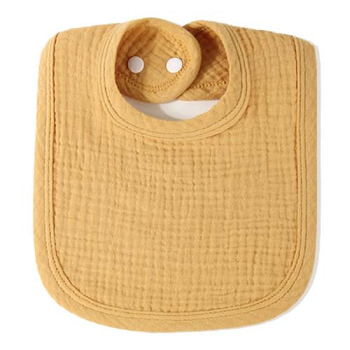 

4-Layer Solid Color Cotton Bibs for Newborn Infant U-Shaped Burp Cloth Infant Baby Spit-Up Pads Super Absorbent Soft Burp Cloths
