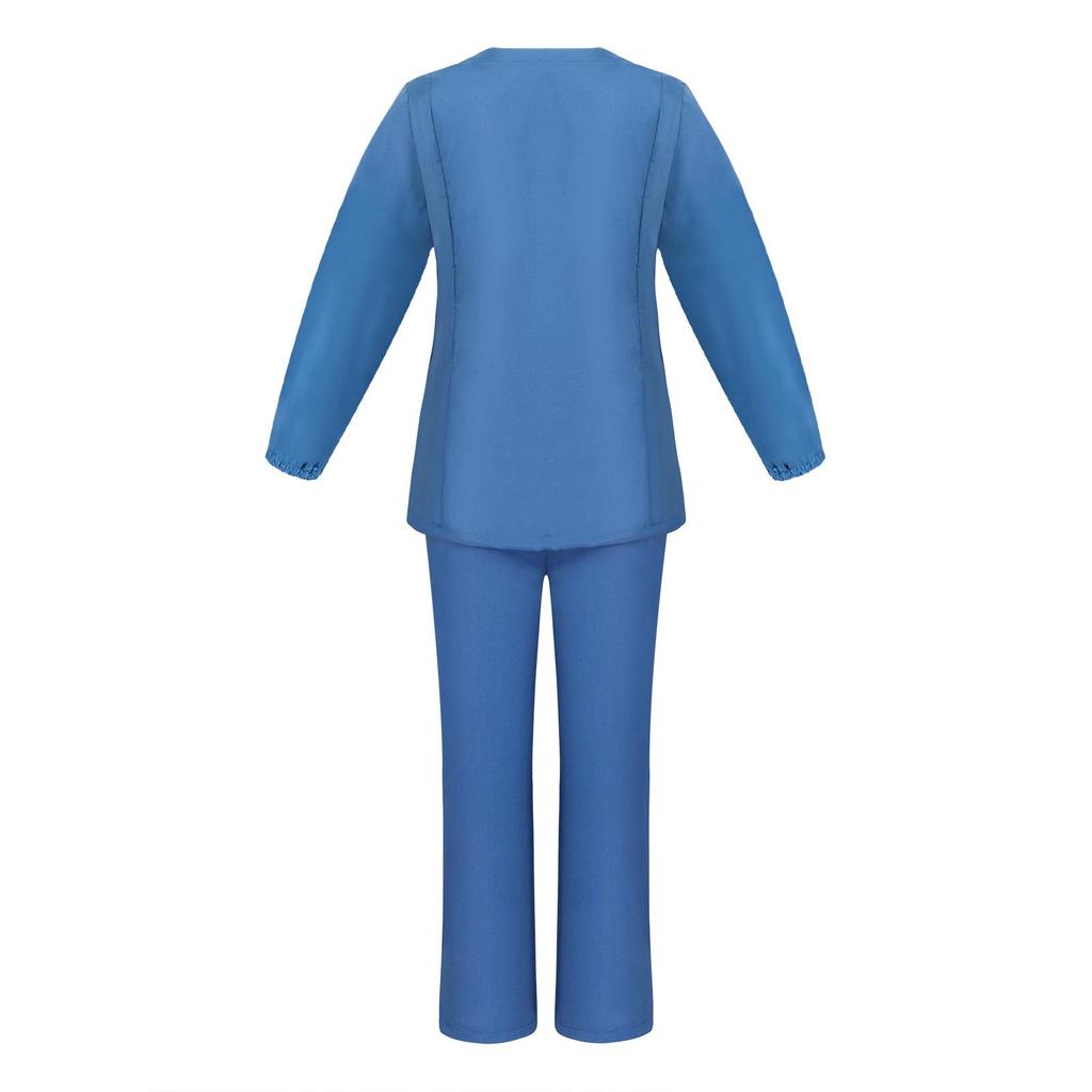 Autumn Winter Long Sleeve Scrub Suit Set Surgical & Isolation Gown Workwear