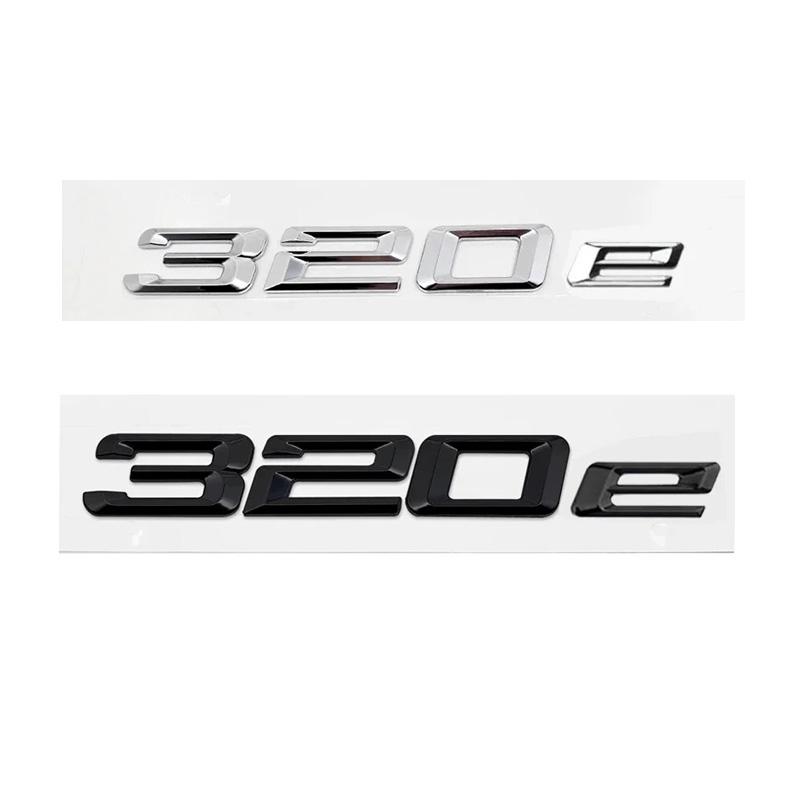 ABS Auto Kofferraum Buchstaben Logo Plakette Emblem Aufkleber Für BMW 316e 318e 320e 323e 325e 330e 335e 530e E46 E90 E91 F30 F31 F34 G20 G30