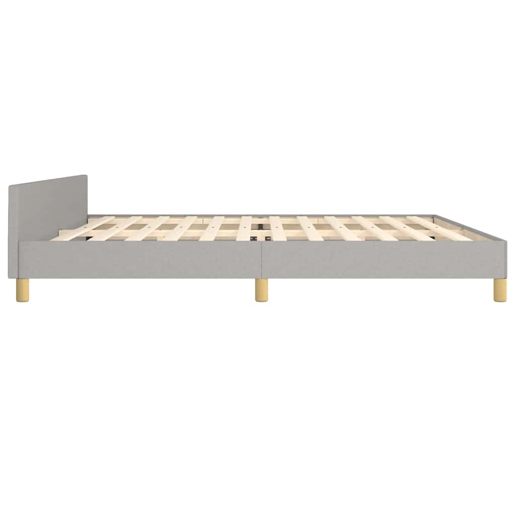 Vidaxl Bed Frame Without Mattress, Light Gray, 200X200 Cm, Upholstered