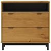 FLAM Drawer Cabinet 31.5 x 15.7 x 31.5 in (80 x 40 x 80 cm) Solid Pine Wood