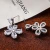 Popular New Trend Flower Stud Earrings Fashionable High-end Design Sweet Stud Earrings Fresh and Delicate Versatile Stud Earrings