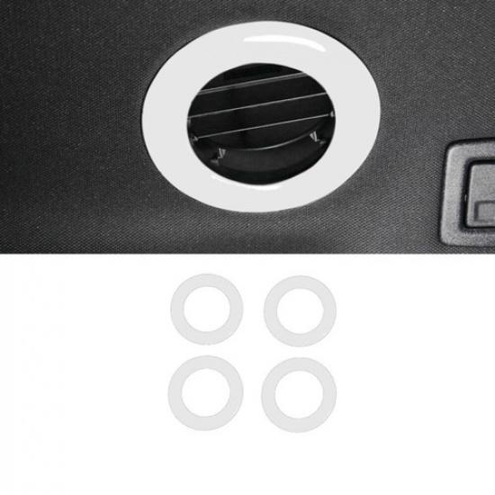 Car Rear Air Outlet Vent Cover Trim 4* For Ford Explorer 2011- Bright White