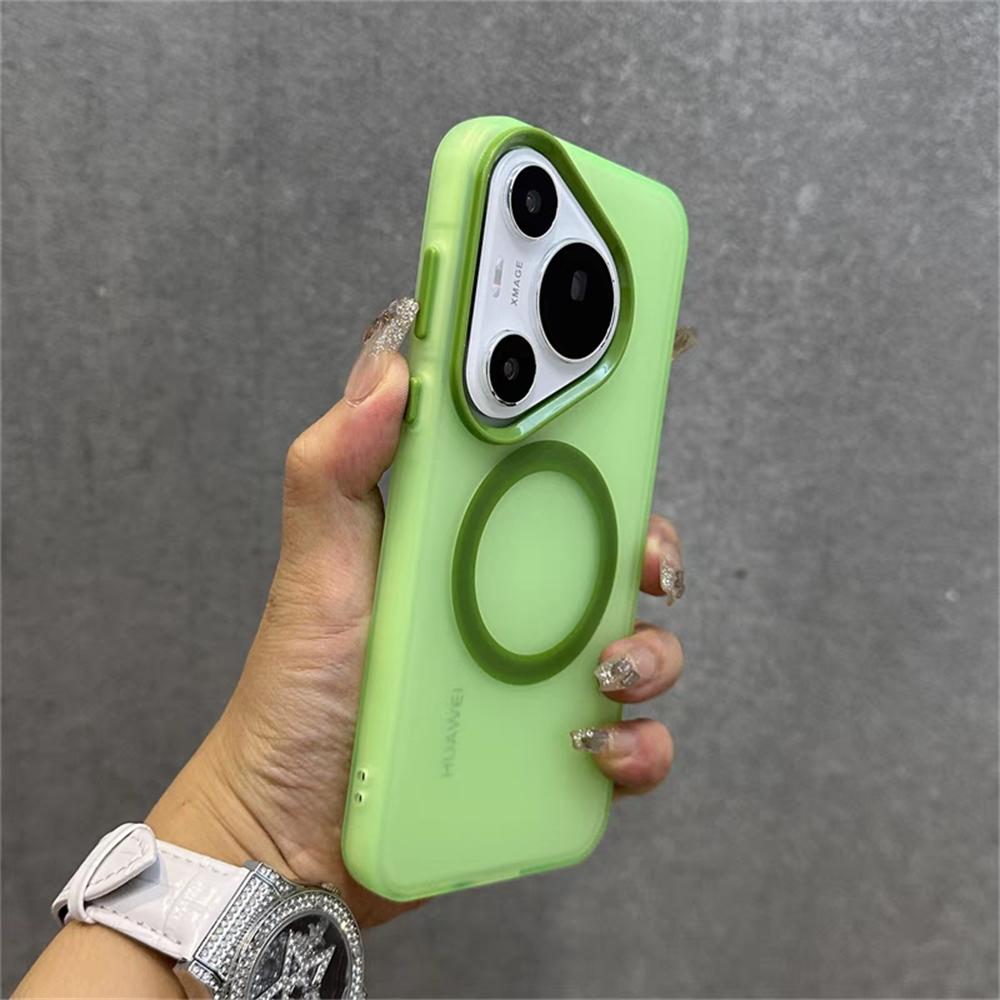 Matte Clear Candy Magnetic For Magsafe Case For Huawei P70 Ultra Mate 70 60 Plus Honor 300 X60 X50 X9 X8 B C Magic 7 Pro 6 Lite