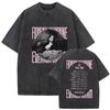 Vintage Washed Florence  The Machine Everybody Scream Tour  Graphic T Shirts Men Women Harajuku Aesthetic Oversized T Shirt