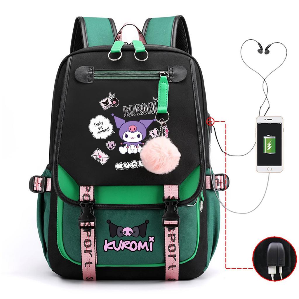 Universal Schoolbag Animation Cartoon Popularity Peripheral Printing Student Casual Backpack Multi-Function With Usb
