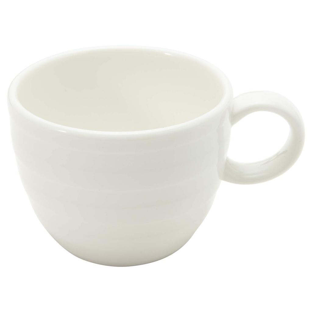 NARUMI PATIA Cup and Saucer, 110cc, White, Simple Design, Espresso Cup, Demitasse Cup, Microwave and Dishwasher Safe, 40610-2882