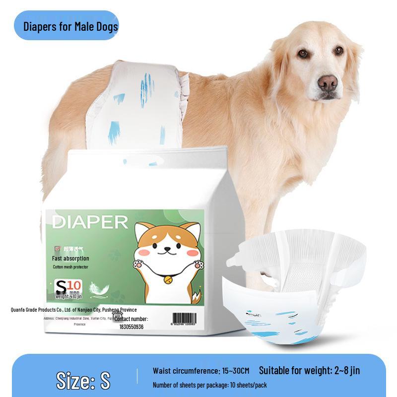 Large Dog Diapers for Female Golden Retrievers - Puppy Menstrual Pants