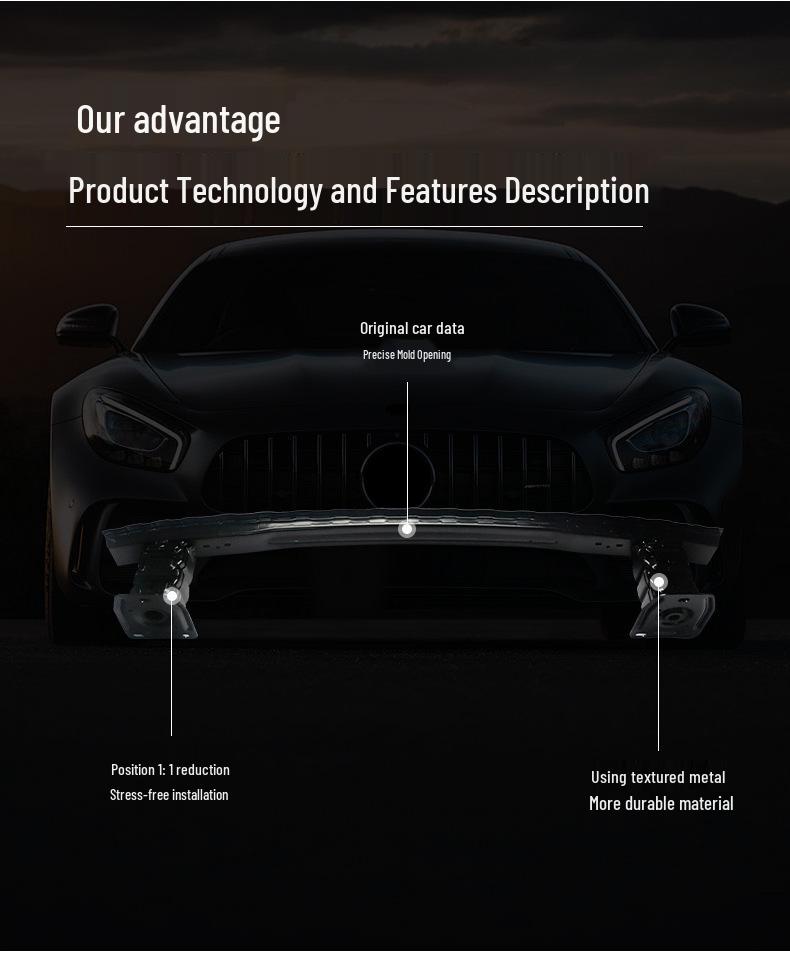 Compatible Mercedes-Benz A-Class W177 Rear Bumper Frame A180/A200 Crossbeam 1776102901