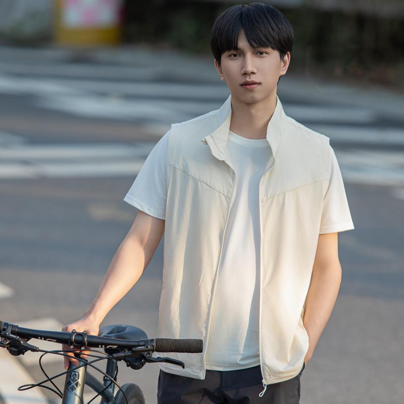 Women's & Men's Quick-Drying Outdoor Vest: Hiking, Fishing, Camping, Volunteer Work, Stand-Up Collar