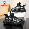 Babu bean little white shoes 2025 autumn new leather waterproof soft sole boys and girls campus versatile sports trend shoes