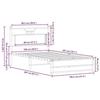 VidaXL Bed Frames Without Mattress Smoked Oak 100x200 Cm Engineered Wood 4106903