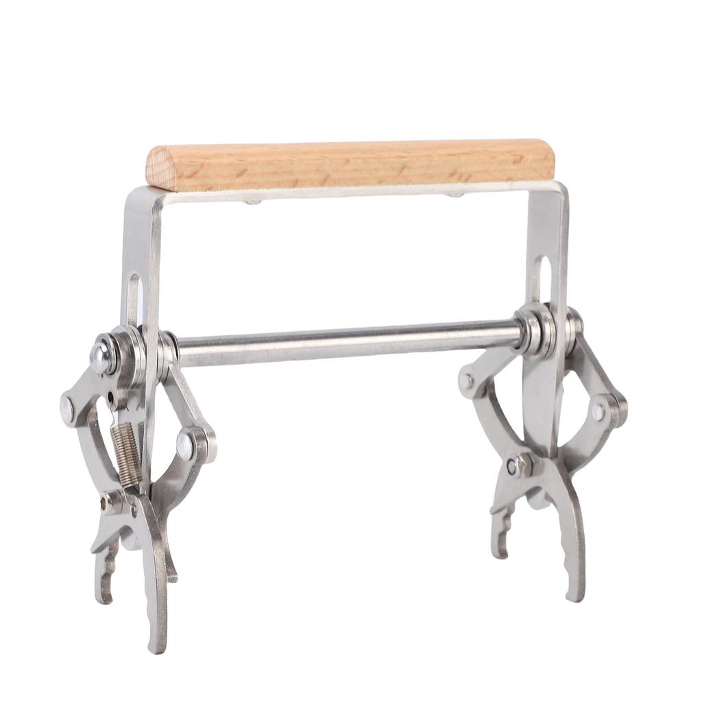 Beekeeping  , Wooden Handle Frame Lifter with Stainless Steel Structure for   Maintenance
