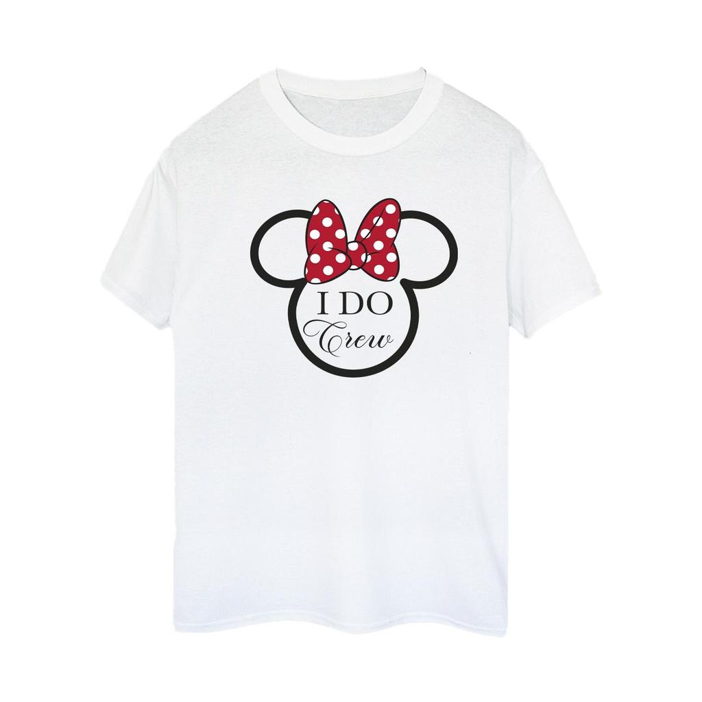 Disney Womens/Ladies I Do Crew Minnie Mouse Cotton Boyfriend T-Shirt