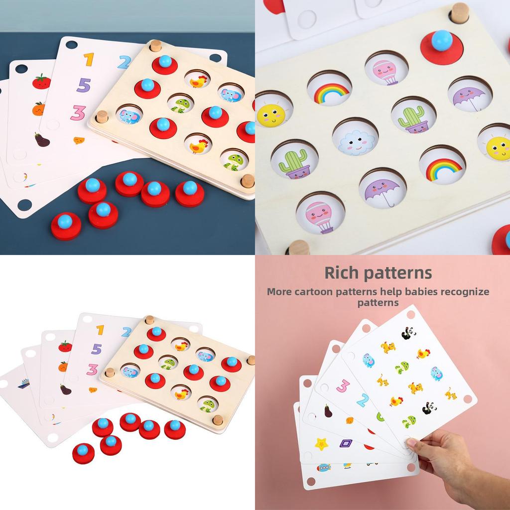 Memory Educational Wooden Chess For Kids With Memory Development Growth Focus