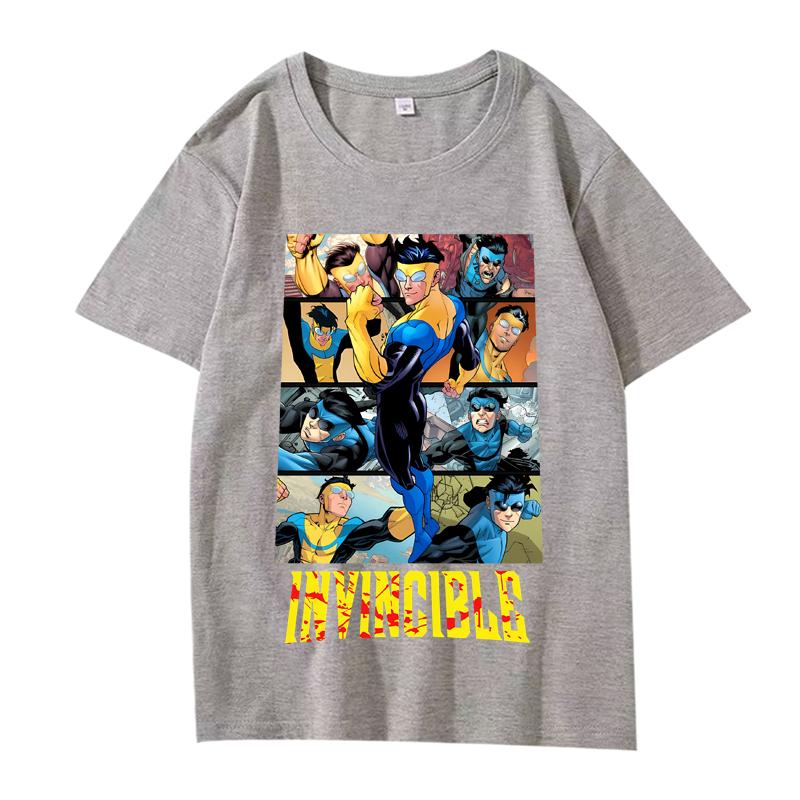 Vintage Invincible Základní tričko nové pánské dámské Oversized top 100% Bavlna krátký rukáv Letní potisk Unisex topy