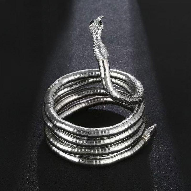 Versatile Snake-Shaped Punk Choker Necklace & Bracelet