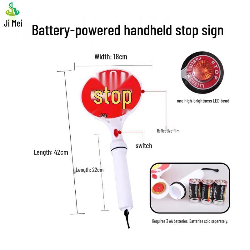 Jimei LED Traffic Control Baton with Flashing Signs Standard