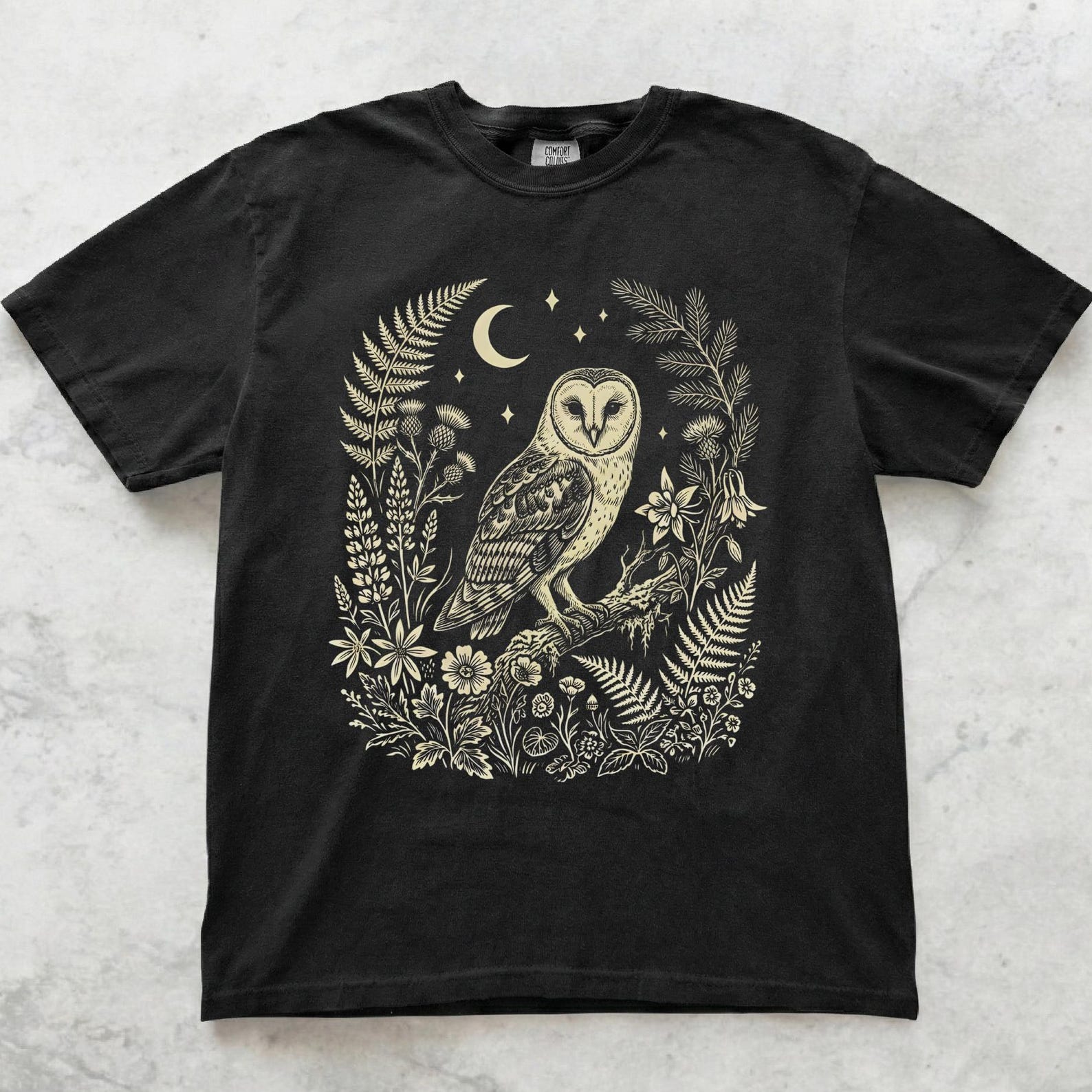 Barn Owl Shirt, Woodland Owl Graphic Tee, Vintage Nature Animal Shirt, Night Owl Cottagecore T shirt, Bird Lover Gift 4XL