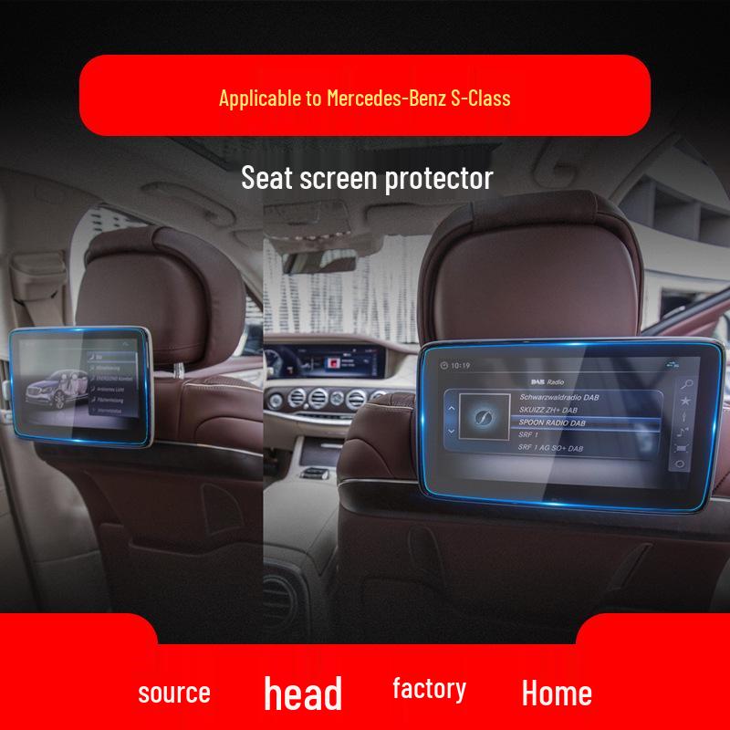 Compatible Tempered Film for 25 Mercedes-Benz S-Class and Maybach Navigation and Control Screens