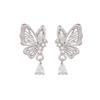 Bow Rhinestone Clip On Earbuds Accessories 1 Pair DIY Open Ear Decor Sparkling Design for Fashion Headphones Girls
