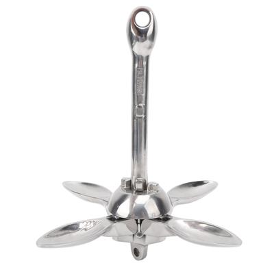 316 Stainless Steel Boat Folding Grapnel Anchor for Fishing Boat Rubber Dinghy Canoe Yacht